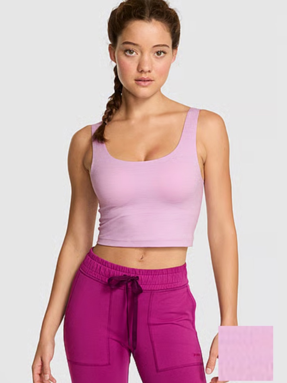 VS PINK Relay Longline Tank/Bra Top